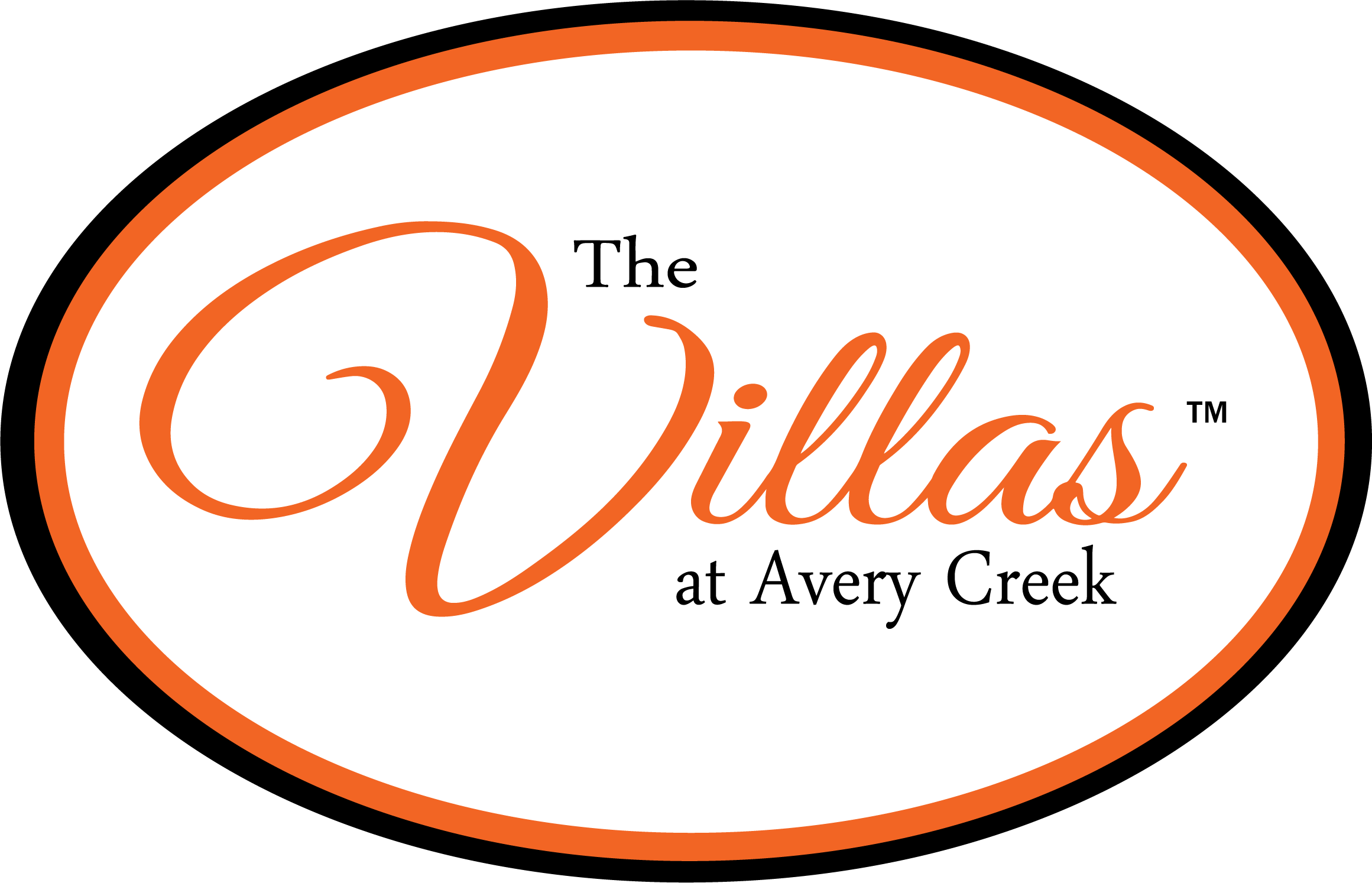 The image is a logo for "The Villas at Avery Creek".